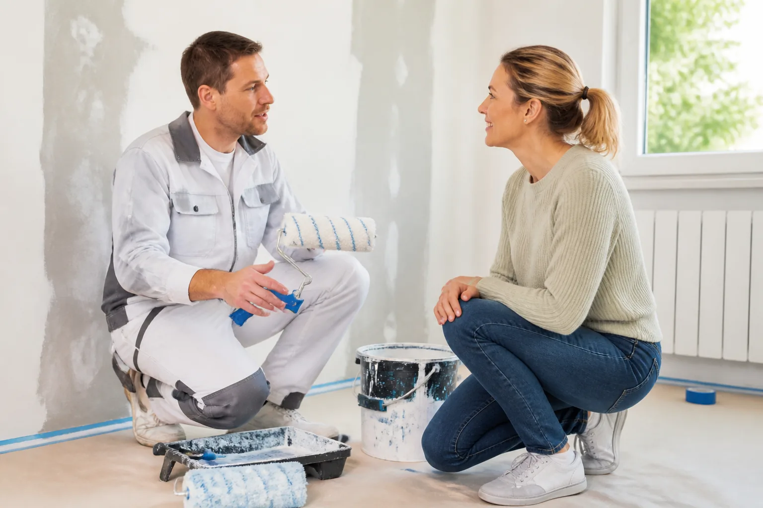 Malerarbeiten, Gipserarbeiten und Wärmedämmung